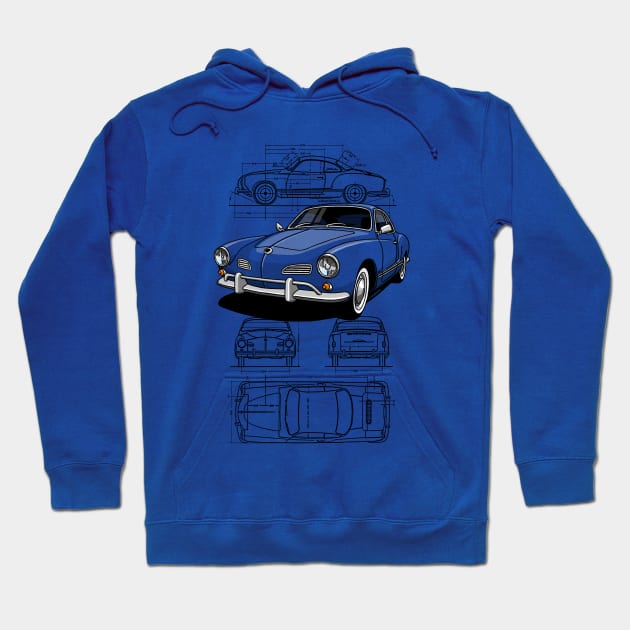 The iconic German coupe Hoodie by jaagdesign